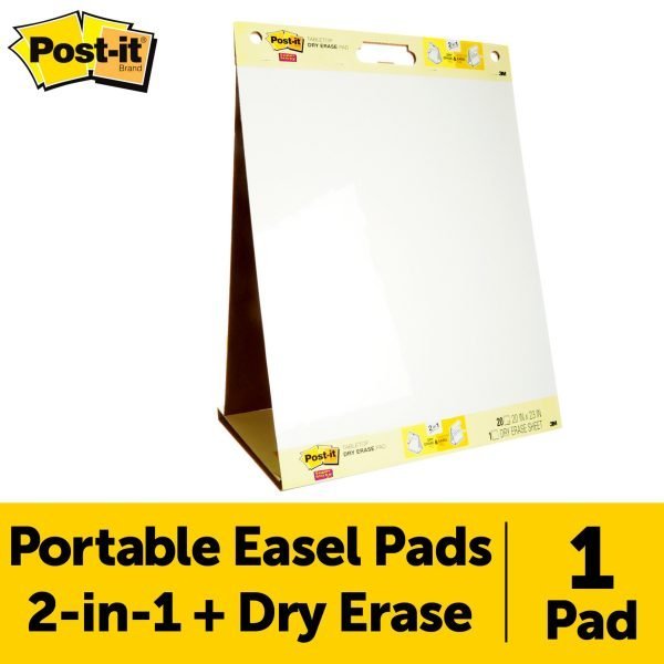 Post-it® Super Sticky Tabletop Easel Pad with Dry Erase, 563 DE, 20 in. x 23 in.
