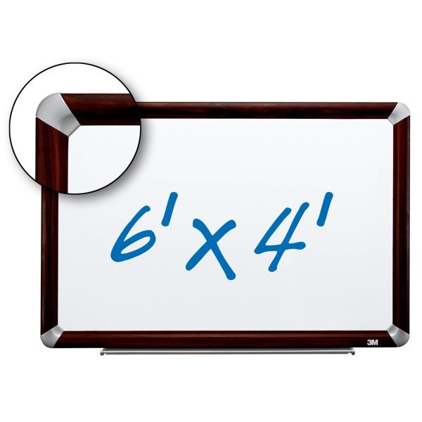 3M™ Porcelain Dry Erase Board P7248FMY, 72 in x 48 in x 1 in (182.8 cm x 121.9 cm x 2.5 cm) Magnetic