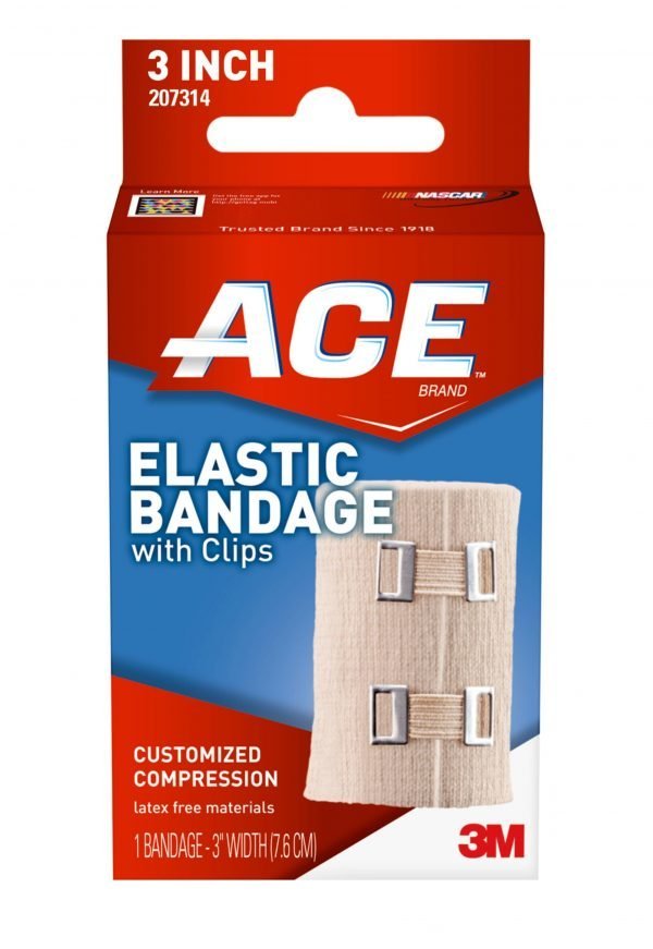ACE™ Brand Elastic Bandage w/clips 207314, 3 in
