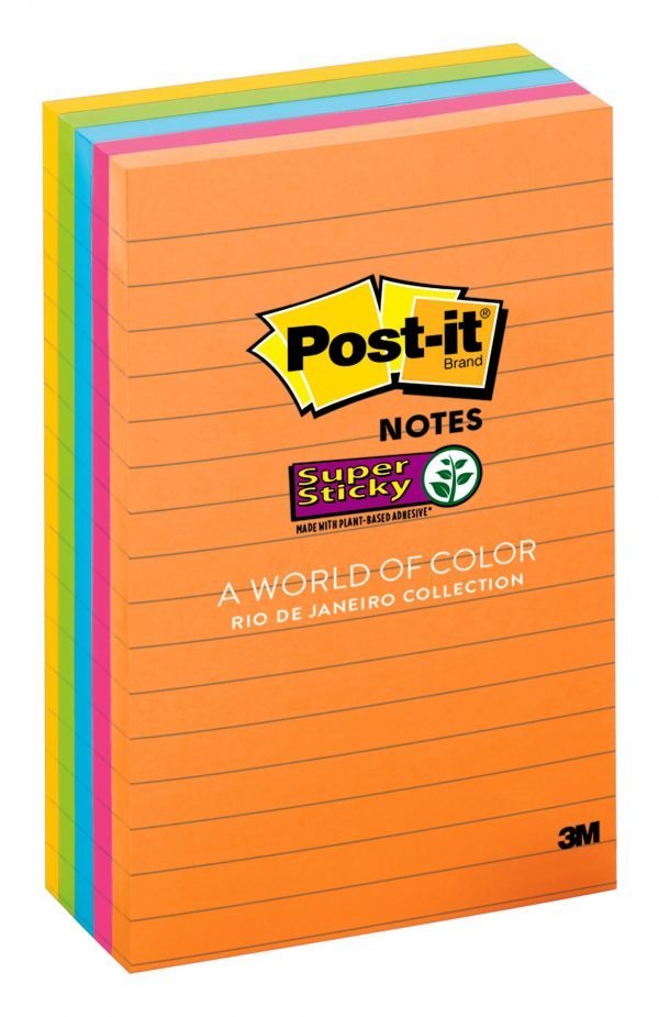 Post-it® Super Sticky Notes 660-5SSUC, in Rio de Janeiro Colors