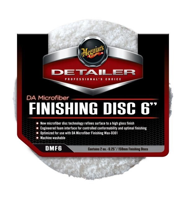 Meguiar's® DMF6 Detailer DA Microfiber Finishing Disc, 6 in. (2 Pack)