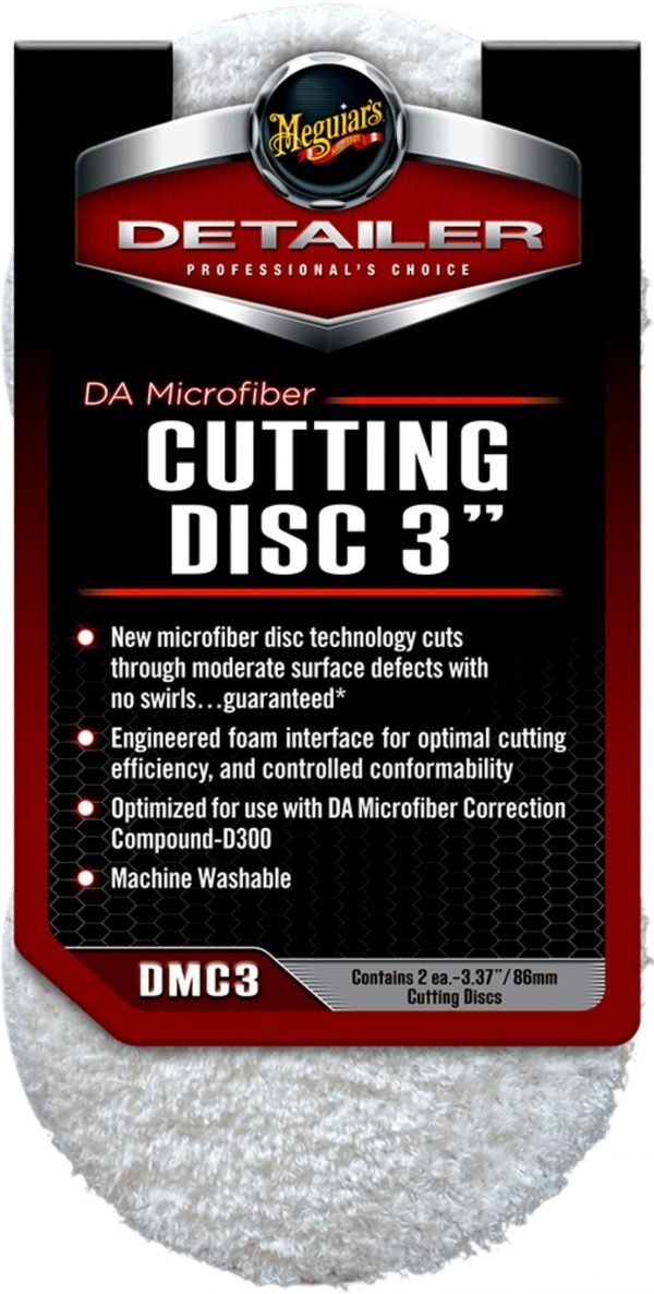 Meguiar's® DMC3 Detailer DA Microfiber Cutting Disc, 3 in. (2 pack)