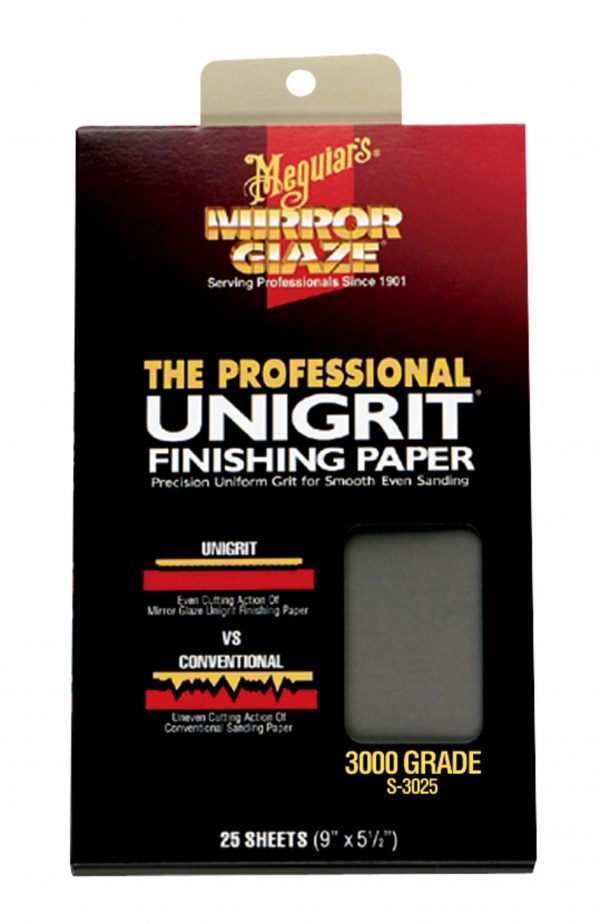 Meguiar's® Mirror Glaze® Unigrit Finishing Paper, 3000 Grit